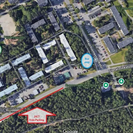 Peaceful And Furnished 80m2 3-room With Free Parking Appartement Turku